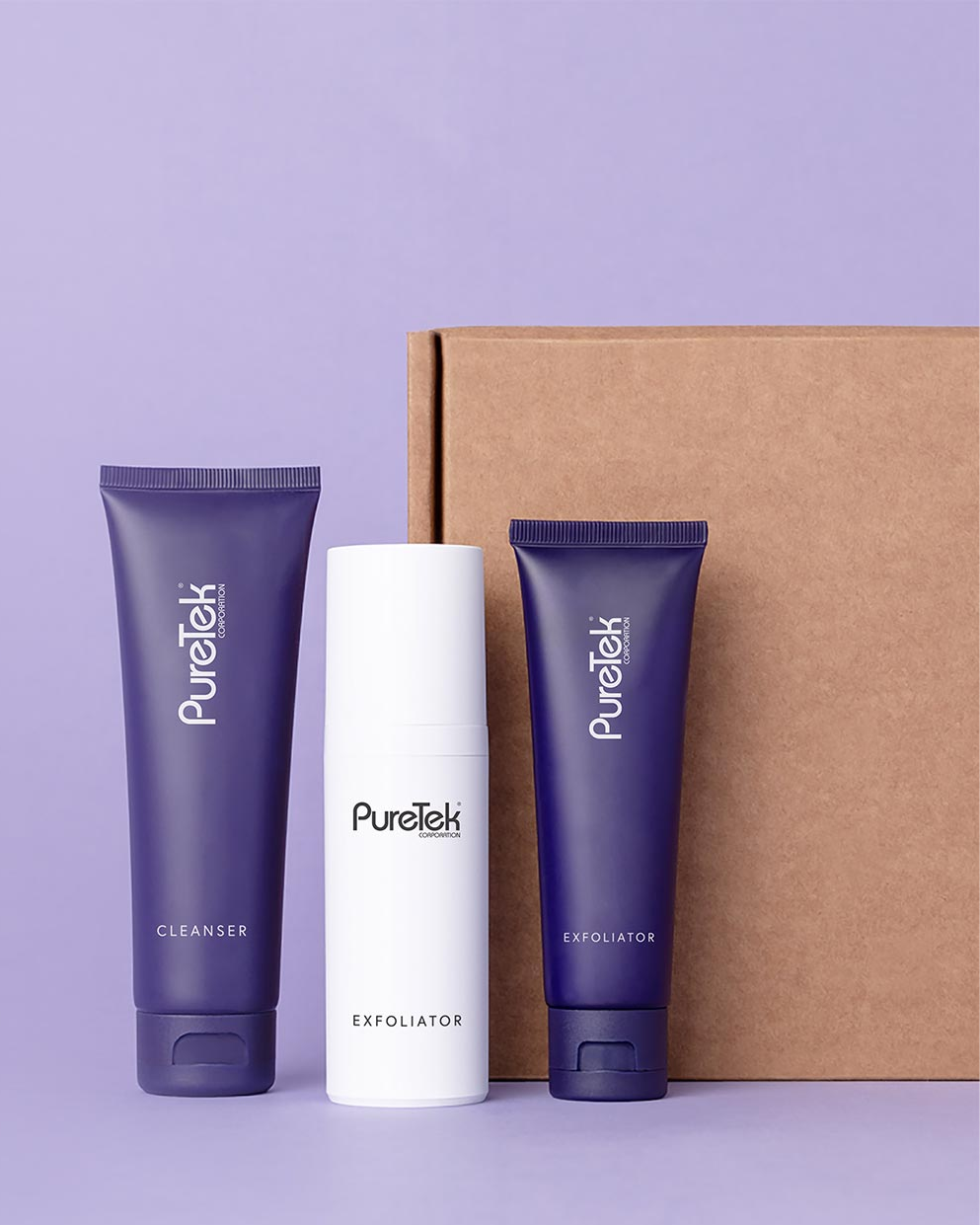 PureTek Face Product Packaging